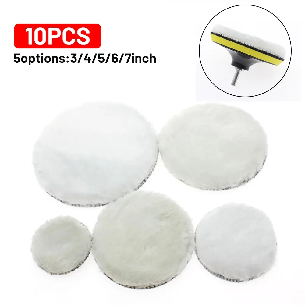 10pcs 34567inch Car Polishing Pad Waxing Wool Polisher Bonnet For Rotary Tool Buffing Pads Polishing Machine
10pcs 34567inch Car Polishing Pad Waxing Wool Polisher Bonnet For Rotary Tool Buffing Pads Polishing Machine