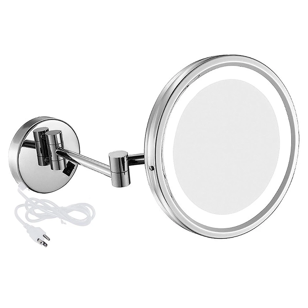 GURUN 8.5'' Polished Chrome 3/5/7/10X Magnification LED Lighted Wall Mounted Vanity Makeup Mirrors With Electrical Plug Bathroom
GURUN 8.5'' Polished Chrome 3/5/7/10X Magnification LED Lighted Wall Mounted Vanity Makeup Mirrors With Electrical Plug Bathroom