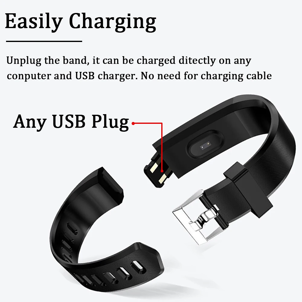 115plus Smart Bracelet Men Blood Pressure Smart Watch Sports Band Health Sleep Tracker Motion Heart Rate Smartwatch
115plus Smart Bracelet Men Blood Pressure Smart Watch Sports Band Health Sleep Tracker Motion Heart Rate Smartwatch
