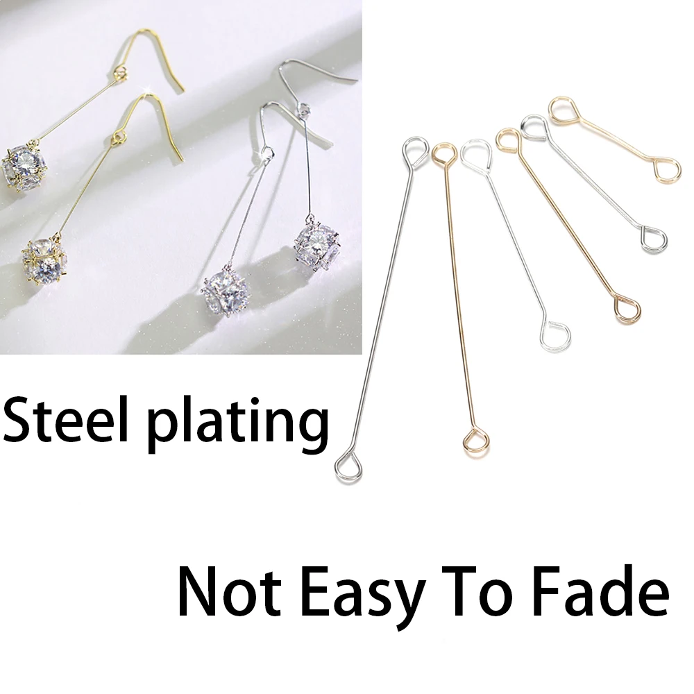 50pcs/lot Metal Steel Double Eye Pin Circle Circle Cylinder Bar Earrings Connect Rod Metal Earrings Findings For Jewelry Making
50pcs/lot Metal Steel Double Eye Pin Circle Circle Cylinder Bar Earrings Connect Rod Metal Earrings Findings For Jewelry Making