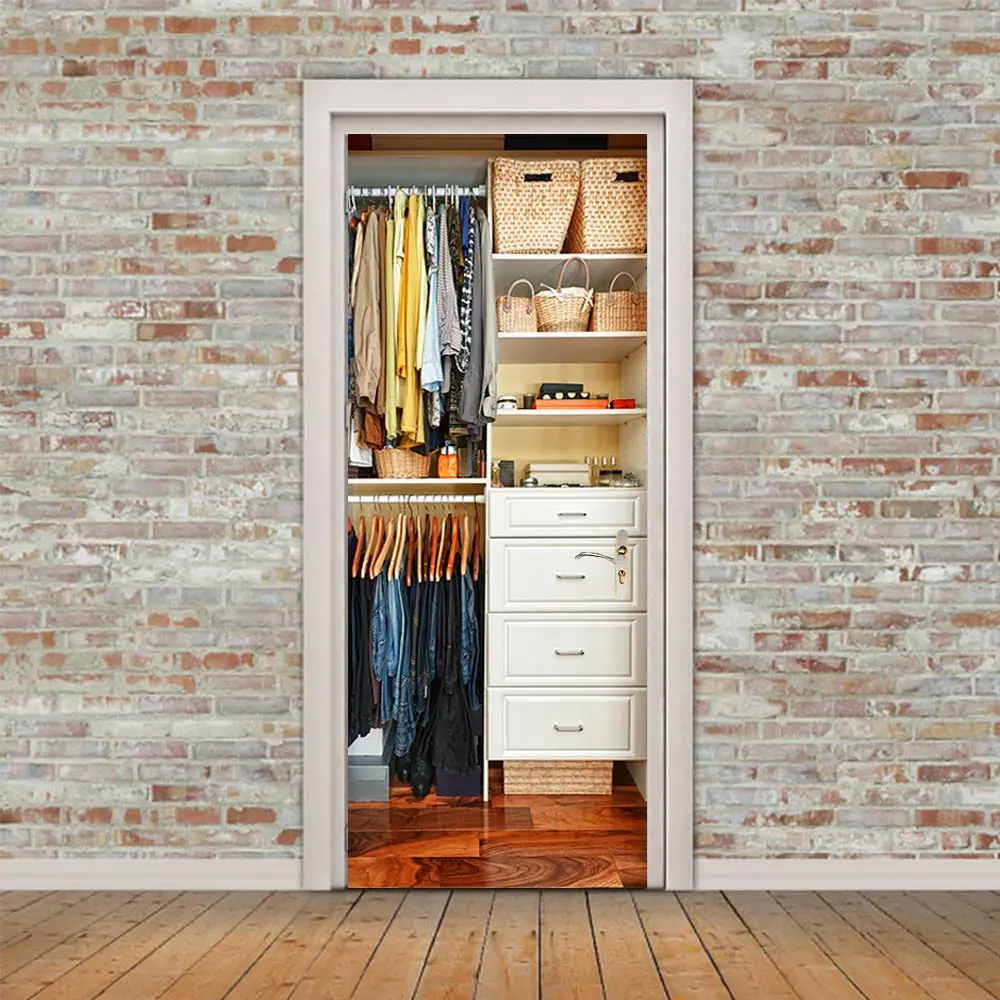 3D creative wardrobe door stickers wall stickers self-adhesive waterproof removable
3D creative wardrobe door stickers wall stickers self-adhesive waterproof removable