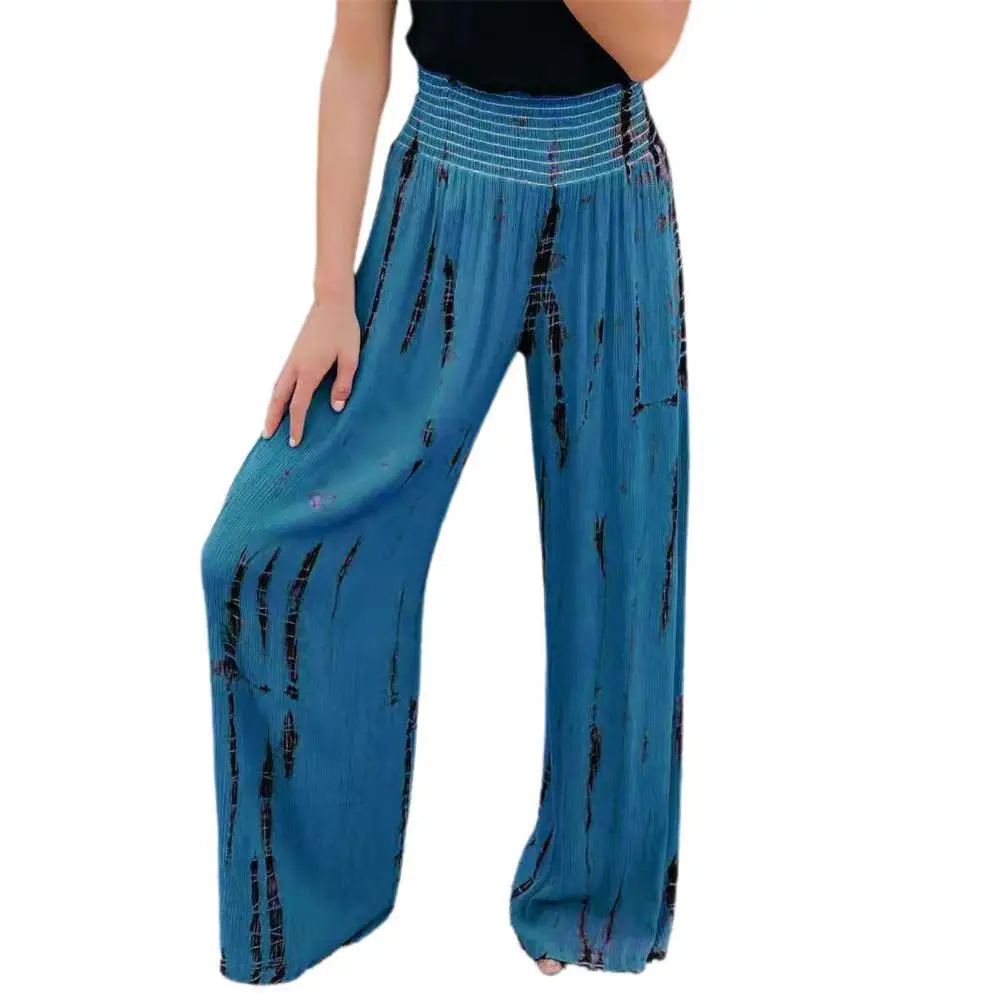 Summer Fashion High Waist Pants Full Length Elastic Waist Print Trousers Wide Leg Straight Women Trousers for Daily Wear 2021New
Summer Fashion High Waist Pants Full Length Elastic Waist Print Trousers Wide Leg Straight Women Trousers for Daily Wear 2021New