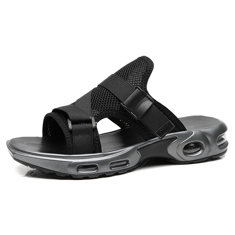 Men's Summer Slippers, Air Cushion, Breathable and Cool Beach Shoes, Outdoor Leisure Open-toed Black Mesh Men's Sports Sandals
Men's Summer Slippers, Air Cushion, Breathable and Cool Beach Shoes, Outdoor Leisure Open-toed Black Mesh Men's Sports Sandals
