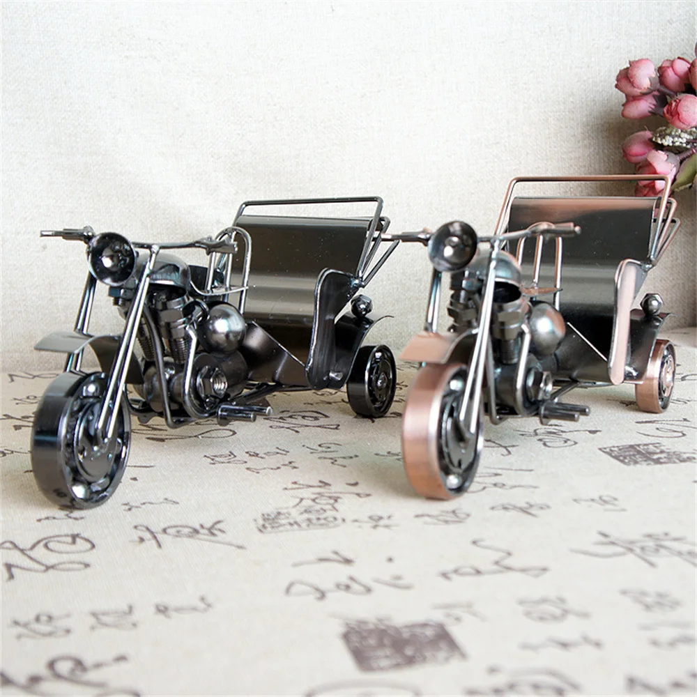 Iron Motorcycle Model Ornaments Europe Retro Rickshaw Figurine Metal Iron Crafts Gift Kids Toy Home Office Decor Crafts
Iron Motorcycle Model Ornaments Europe Retro Rickshaw Figurine Metal Iron Crafts Gift Kids Toy Home Office Decor Crafts