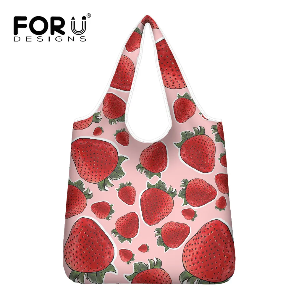 FORUDESIGNS Cute Style Fashion Shopping Tote Bags Strawberry Pattern Printed Shoulder Bags for Ladies Casual Handbags bolsos
FORUDESIGNS Cute Style Fashion Shopping Tote Bags Strawberry Pattern Printed Shoulder Bags for Ladies Casual Handbags bolsos
