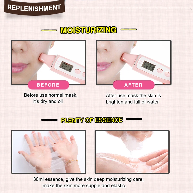 Hyaluronic Acid Face Mask Aloe Moisturizing Whitening Oil Control Hydraty Mask Patch Shrink Pore Skin Care Korea Cosmetic
Hyaluronic Acid Face Mask Aloe Moisturizing Whitening Oil Control Hydraty Mask Patch Shrink Pore Skin Care Korea Cosmetic