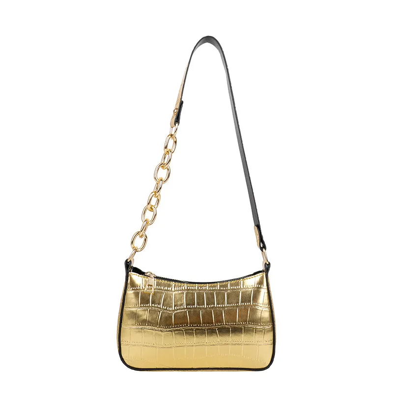 Women's Bag 2021 Flow Underarm Bag Portable Shoulder Bag Chain Crocodile Pattern Baguette Patent Leather
Women's Bag 2021 Flow Underarm Bag Portable Shoulder Bag Chain Crocodile Pattern Baguette Patent Leather
