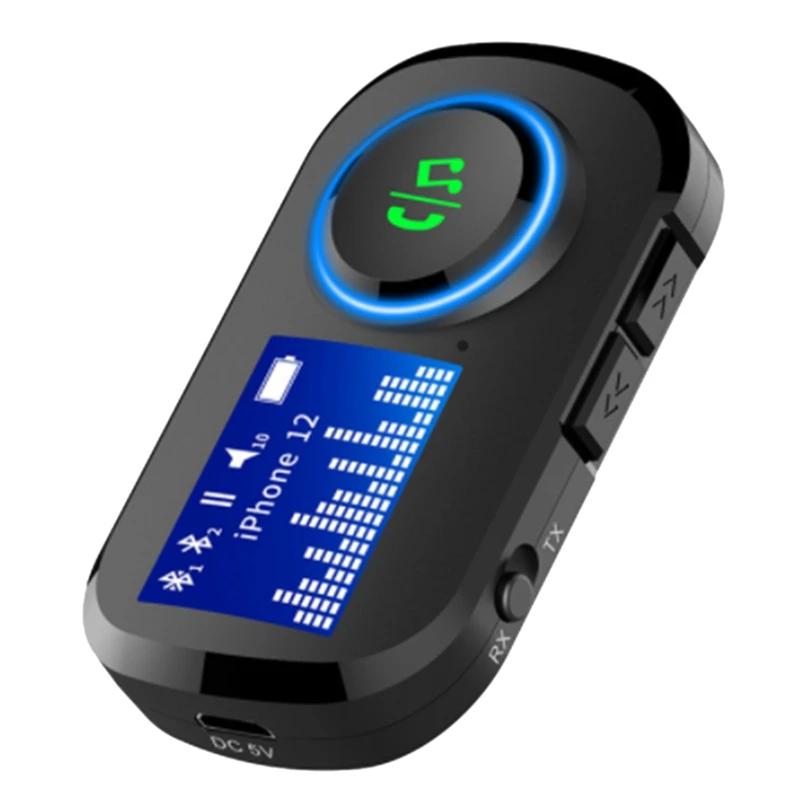 Car LCD Display Audio Transmitter Receiver Bluetooth 5.0 AUX Stereo MP3 Player Handsfree Calling Wireless Adapter
Car LCD Display Audio Transmitter Receiver Bluetooth 5.0 AUX Stereo MP3 Player Handsfree Calling Wireless Adapter