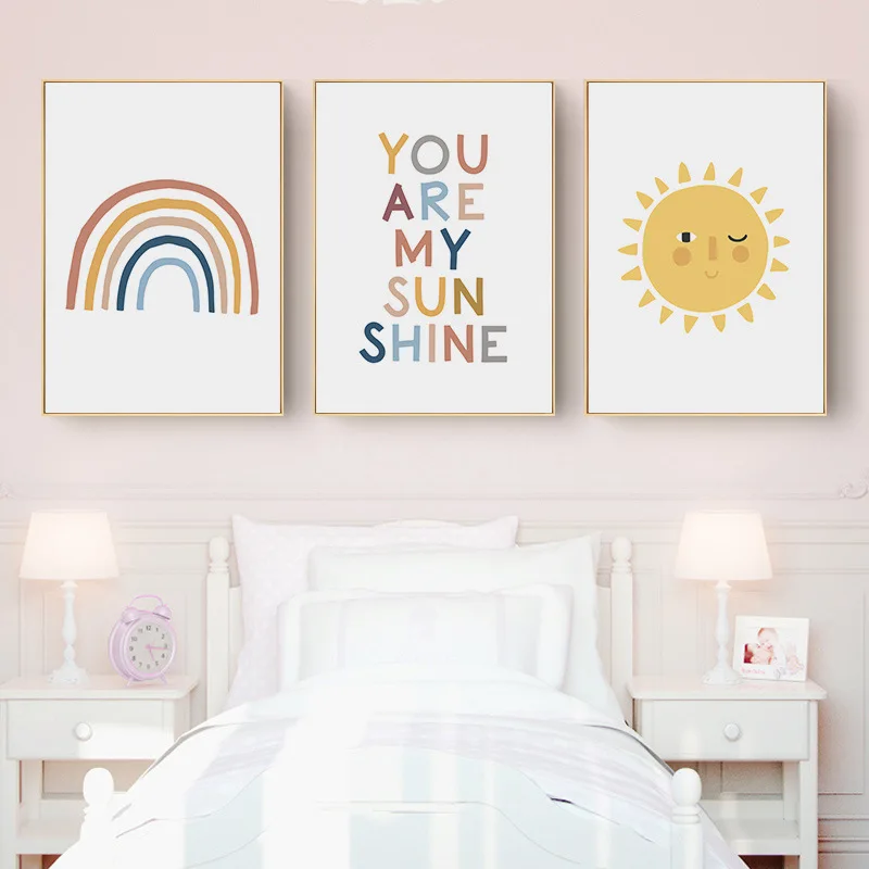 Nordic Posters Sun Rainbow Decorative Paintings on The Wall Canvas Posters and Prints Picture for Living Room Home Decor
Nordic Posters Sun Rainbow Decorative Paintings on The Wall Canvas Posters and Prints Picture for Living Room Home Decor