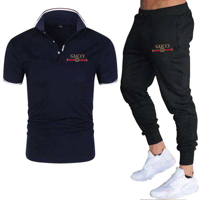 Summer leisure fashion shorts T-shirt men's simple fashion body-building Korean version of fitness sports trousers men's suit
Summer leisure fashion shorts T-shirt men's simple fashion body-building Korean version of fitness sports trousers men's suit