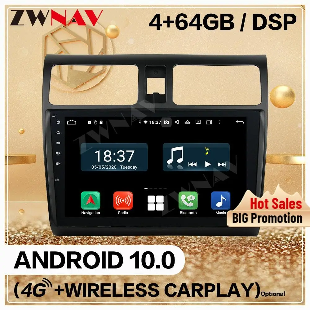 128G Carplay 2Din For Suzuki Swift 2005 2006 2007 2008 2009 2010 Android Multimedia Player Audio Radio GPS Navi Head Stereo Unit
128G Carplay 2Din For Suzuki Swift 2005 2006 2007 2008 2009 2010 Android Multimedia Player Audio Radio GPS Navi Head Stereo Unit