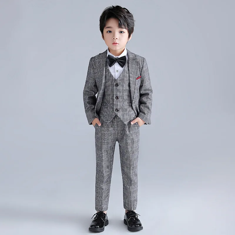 Boys Plaid Formal Tuxedo Dress Clothes Sets Kids Toddler Suit Jacket Child Wedding Party Morning Coat British Pant Costume Stage
Boys Plaid Formal Tuxedo Dress Clothes Sets Kids Toddler Suit Jacket Child Wedding Party Morning Coat British Pant Costume Stage
