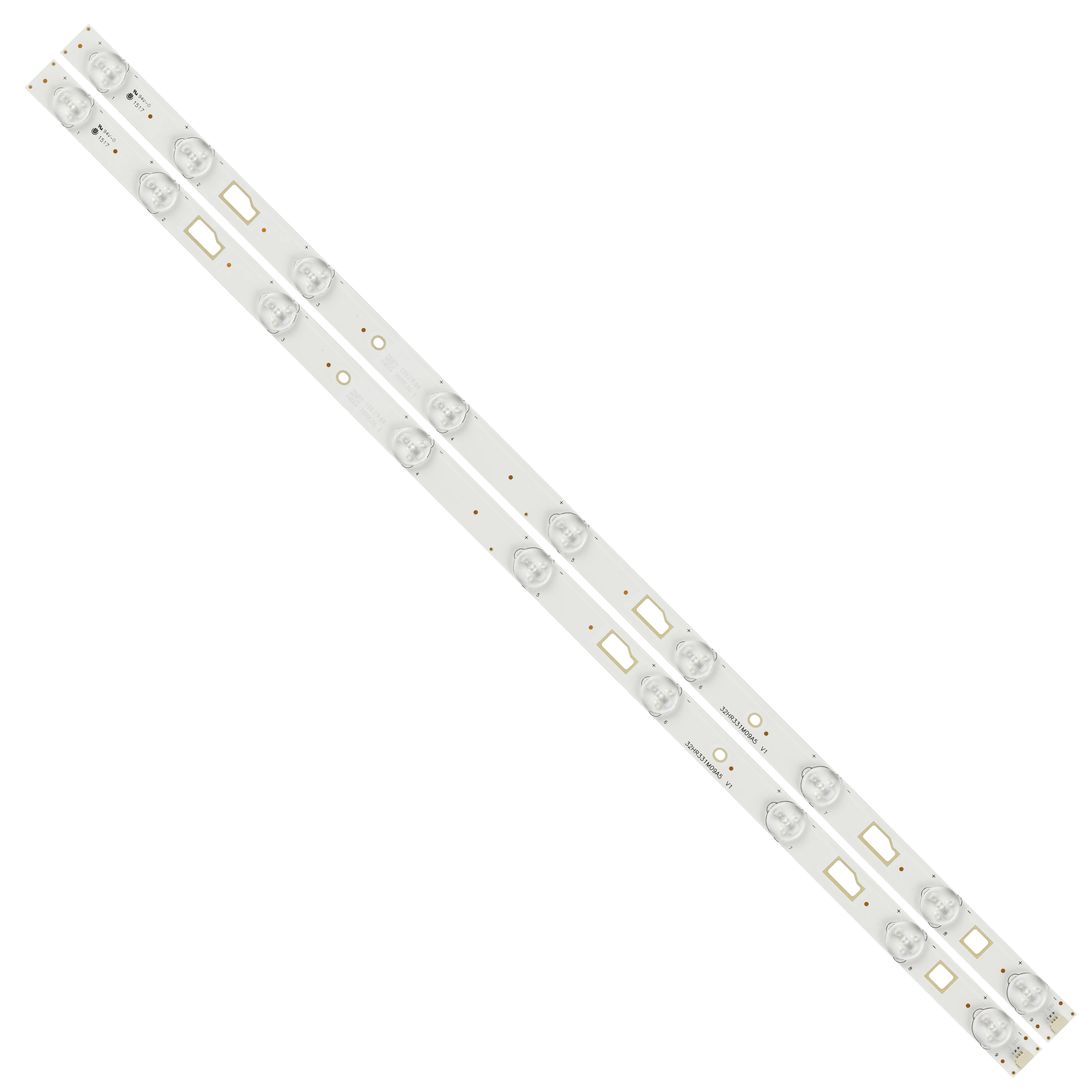 New 2 PCS/set 9LEDs 577mm LED Backlight strip for D32TS7202 32HR331M09A5 V1 32D1420 HR-35905-01156 LA4RB2R3-B-K 4C-LB320T-HR3
New 2 PCS/set 9LEDs 577mm LED Backlight strip for D32TS7202 32HR331M09A5 V1 32D1420 HR-35905-01156 LA4RB2R3-B-K 4C-LB320T-HR3