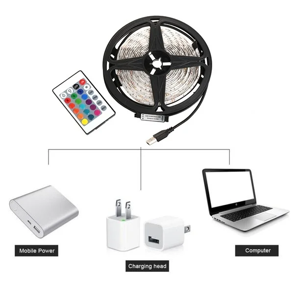 5V USB Powered Led Strip Light TV Backlighting Home Theater lighting for Flat Screen Television SMD2835 3528 RGB tape led strip
5V USB Powered Led Strip Light TV Backlighting Home Theater lighting for Flat Screen Television SMD2835 3528 RGB tape led strip