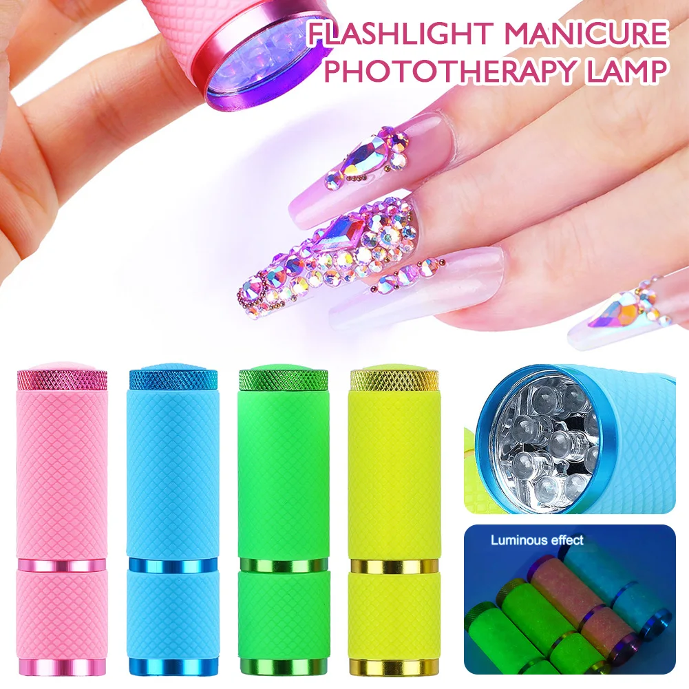 Portable Gel Nail Lamp Flashlight 9LED UV Nail Dryer Mini Curing Lamp Torch Light Nail Art Manicure DIY Tool Machine
Portable Gel Nail Lamp Flashlight 9LED UV Nail Dryer Mini Curing Lamp Torch Light Nail Art Manicure DIY Tool Machine