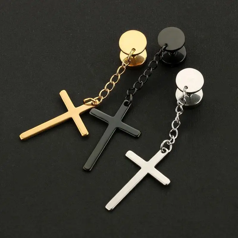 Korean Fashion Star Cross Personality Pendant Dumbbell Titanium Steel Male Earrings Personality Trend Korean Hip Hop Earrings
Korean Fashion Star Cross Personality Pendant Dumbbell Titanium Steel Male Earrings Personality Trend Korean Hip Hop Earrings
