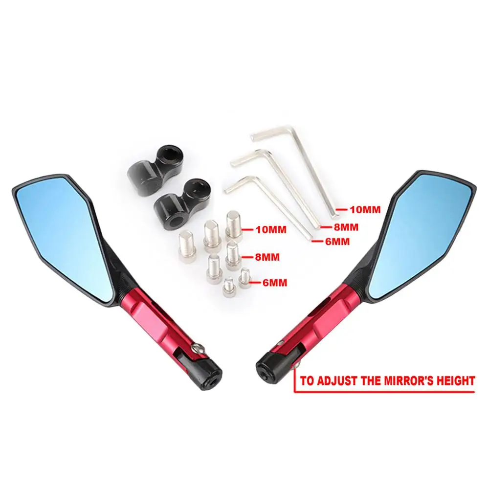 For Honda GROM MSX125 PCX 125 150 CBR 600 F4 F4i CB600 HORNET CB R 650F 8mm 10mm Motorcycle Bike Side Mirrors Rear View Mirror
For Honda GROM MSX125 PCX 125 150 CBR 600 F4 F4i CB600 HORNET CB R 650F 8mm 10mm Motorcycle Bike Side Mirrors Rear View Mirror