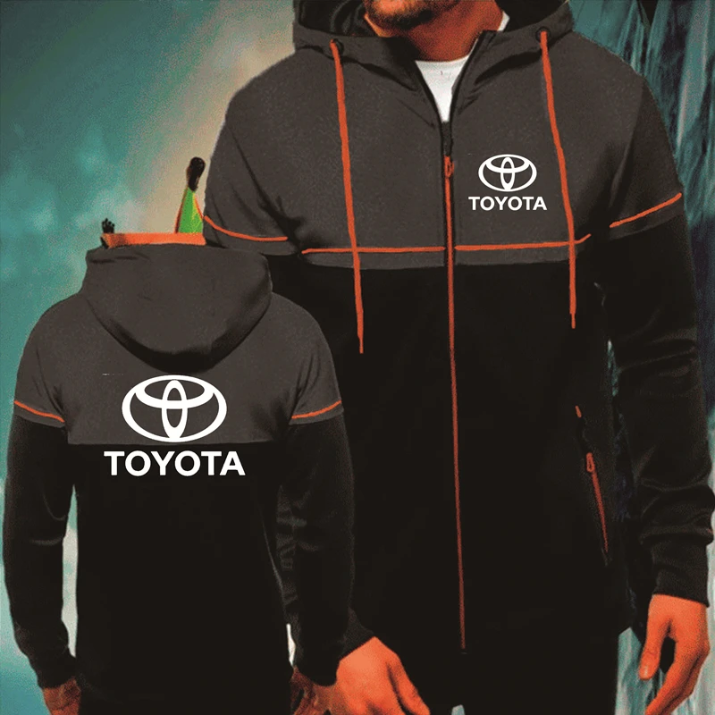 Spring Autumn Men's Jacket Toyota Car Logo Printing Casual Splicing Men's Zip Jacket High Quality Cotton Men's clothes 
Spring Autumn Men's Jacket Toyota Car Logo Printing Casual Splicing Men's Zip Jacket High Quality Cotton Men's clothes