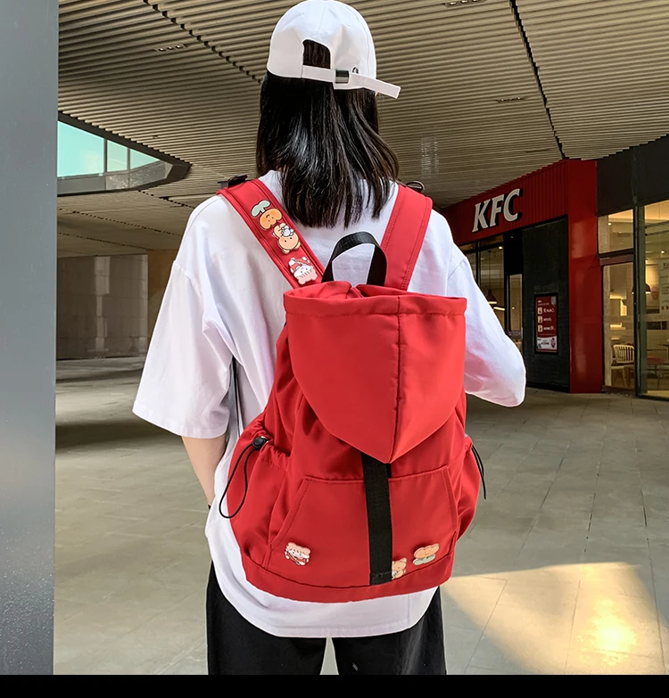 BB968 2021 new Japanese backpack with hat male Korean high school student schoolbag female large capacity
BB968 2021 new Japanese backpack with hat male Korean high school student schoolbag female large capacity