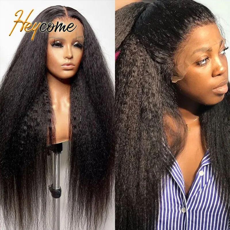 Heycome Peruvian 40 Inch Kinky Straight 13x6 HD Transparent Lace Front Human Hair Wigs For Women Yaki Remy Hair Wig 250% Density
Heycome Peruvian 40 Inch Kinky Straight 13x6 HD Transparent Lace Front Human Hair Wigs For Women Yaki Remy Hair Wig 250% Density