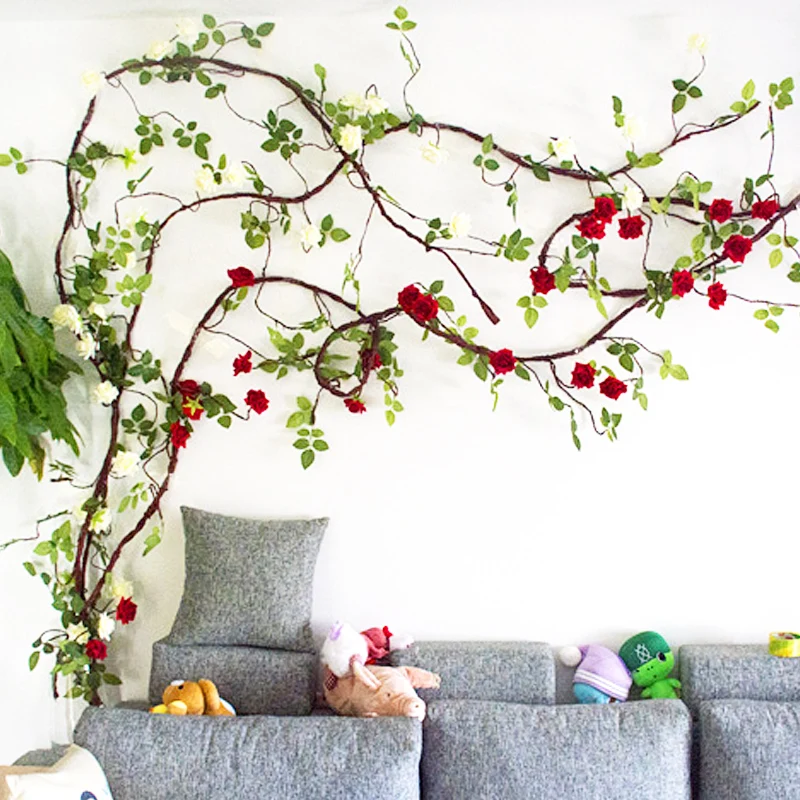 300CM Silk Roses Lvy Vine Artificial Flowers Romatic Arch Wedding Decoration Fake Flowers Rattan Wall Hanging Garland Home Decor
300CM Silk Roses Lvy Vine Artificial Flowers Romatic Arch Wedding Decoration Fake Flowers Rattan Wall Hanging Garland Home Decor