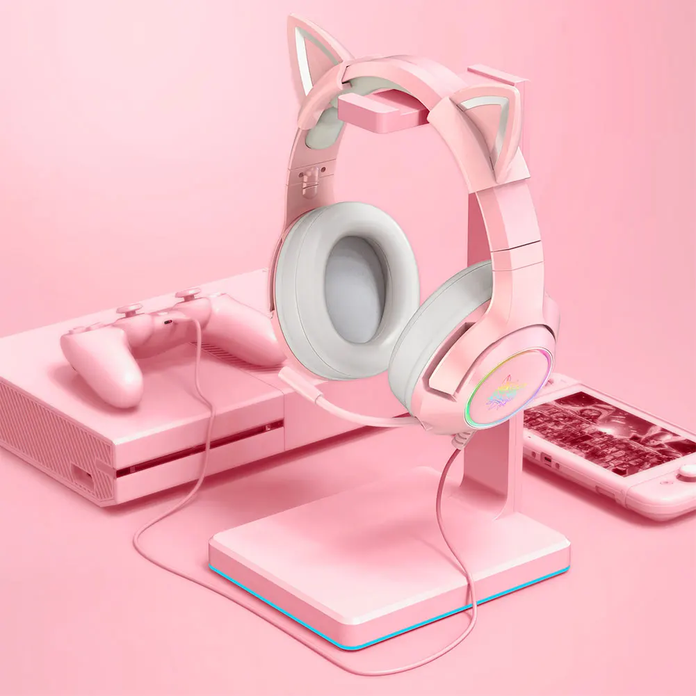 ONIKUMA K9 Pink Gaming Headphones For Girl Kid PC Stereo Gaming Headset With Mic & LED Light For Laptop/ PS4/Xbox One Controller
ONIKUMA K9 Pink Gaming Headphones For Girl Kid PC Stereo Gaming Headset With Mic & LED Light For Laptop/ PS4/Xbox One Controller