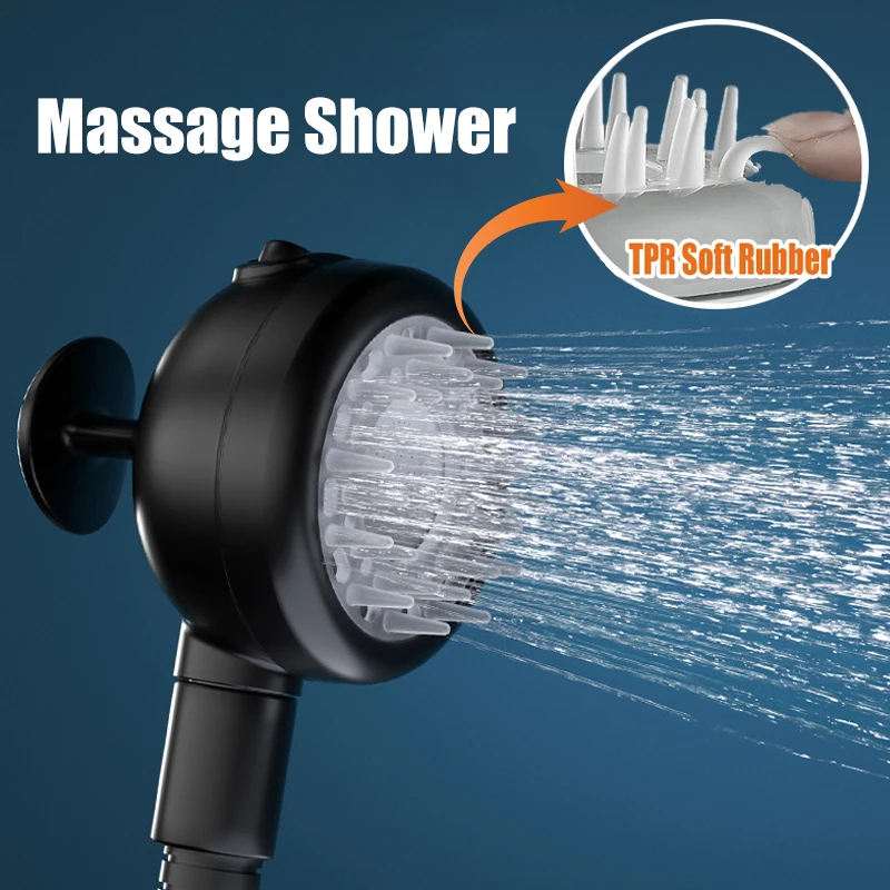 Насадка для душа высокого давления, 3 режима, ручной душ с кремниевым гелем, Массажная головка для душа, аксессуары для ванной комнаты
Насадка для душа высокого давления, 3 режима, ручной душ с кремниевым гелем, Массажная головка для душа, аксессуары для ванной комнаты