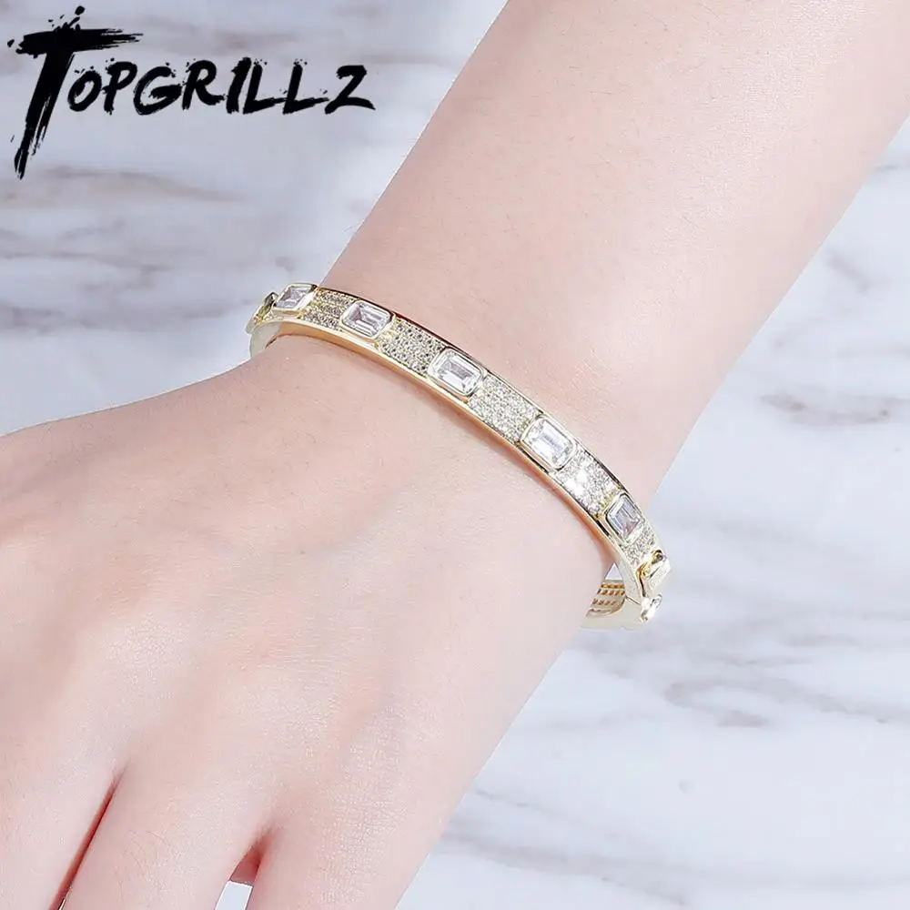 TOPGRILLZ New 7mm Luxury Iced Out Cubic Zirconia Bracelet High Quality Micro Pave CZ Hip Hop Fashion Jewelry Gift For Men Women
TOPGRILLZ New 7mm Luxury Iced Out Cubic Zirconia Bracelet High Quality Micro Pave CZ Hip Hop Fashion Jewelry Gift For Men Women
