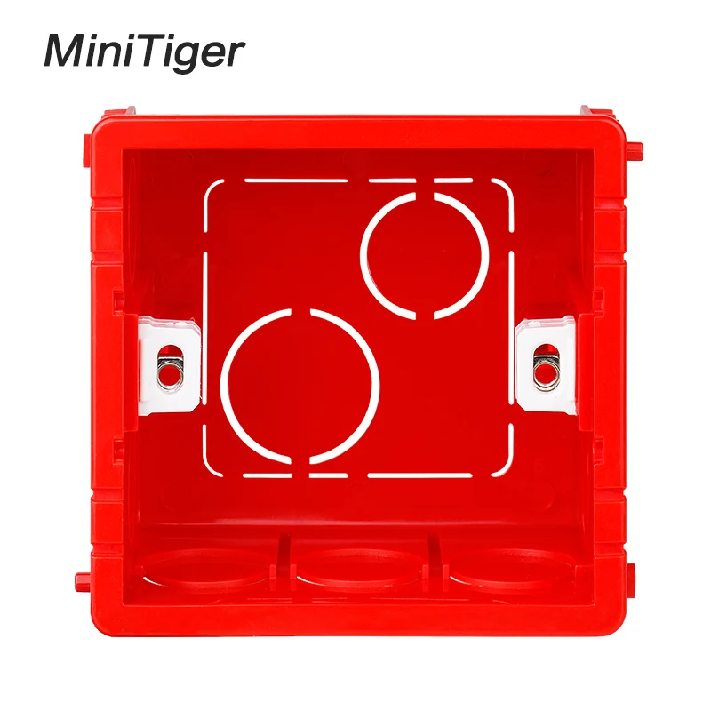 Монтажная коробка Minitiger для 86*86 мм настенного сенсорного выключателя и usb розетки