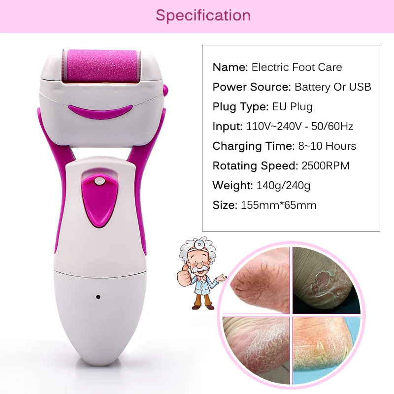 Top Sell Electric Pedicure Tools Foot Care Tool Pedicura Smooth Machine Callu Remover Foot File for Foot Heel Skin Hard Dry Dead
Top Sell Electric Pedicure Tools Foot Care Tool Pedicura Smooth Machine Callu Remover Foot File for Foot Heel Skin Hard Dry Dead