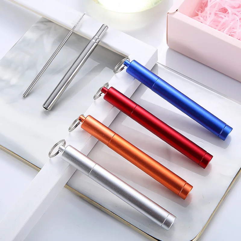 Telescopic Straw Reusable Drinking Straw High Quality 304 Stainless Straws Stainless Steel with Cleaner Brush for Mugs
Telescopic Straw Reusable Drinking Straw High Quality 304 Stainless Straws Stainless Steel with Cleaner Brush for Mugs
