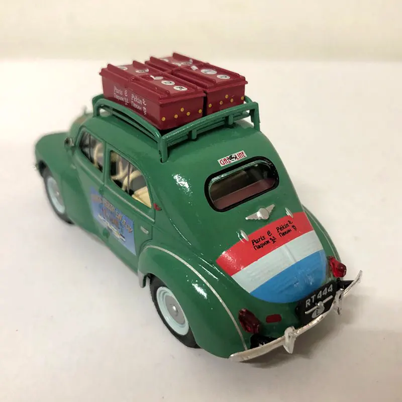 ELIGOR 1/43 Scale France Renault 4CV raid Paris 8cm Length Diecast Metal Car Model Toy For Collection Gift Kids Decoration | Игрушки и