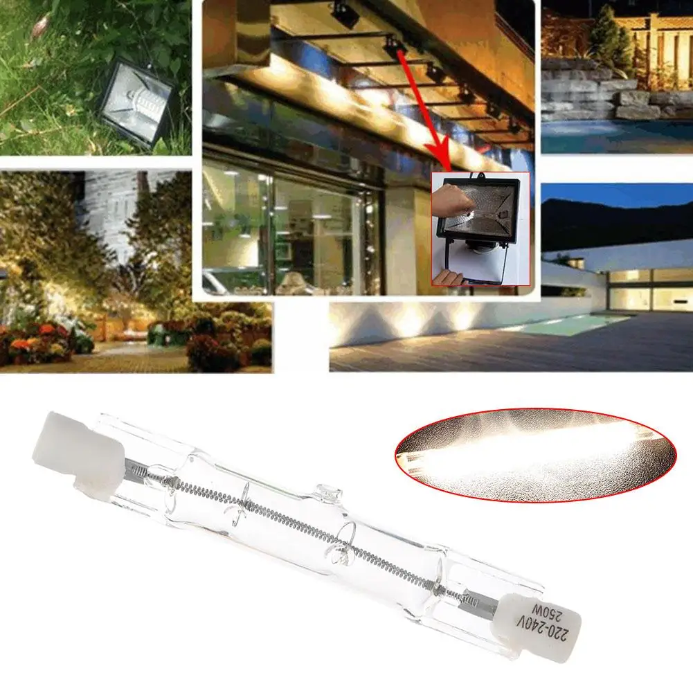 Tungsten-Iodine Lamp Transparent 250W Halogen Lamp Indoor Outdoor Household Supply Room Lighting Safe Energy Saving
Tungsten-Iodine Lamp Transparent 250W Halogen Lamp Indoor Outdoor Household Supply Room Lighting Safe Energy Saving