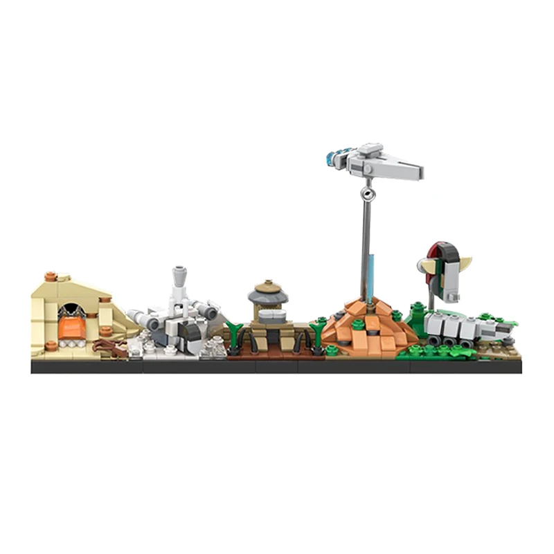 LEQUMOC, Звездный план, архитектура Skyline Tatooine Fighter, 383 шт., модель MOC, строительные блоки, игрушки для детей, игрушки «сделай сам», подарки для детей
LEQUMOC, Звездный план, архитектура Skyline Tatooine Fighter, 383 шт., модель MOC, строительные блоки, игрушки для детей, игрушки «сделай сам», подарки для детей