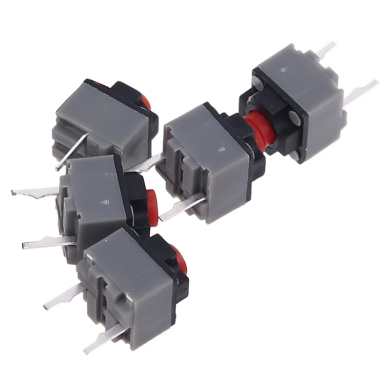 5pcs Micro Switch 6*6*7.3 mm Square Silent Switch Button Mouse DIP Microswitch