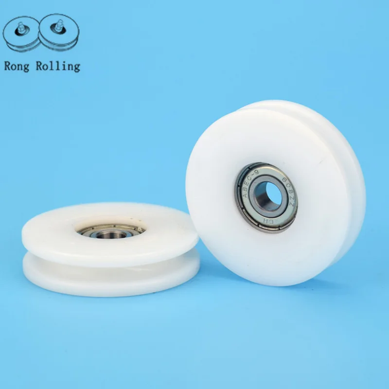 8*50*12U 2 inch U-groove sliding door or window nylon roller/wheel/pulley diameter 50mm, thickness 8mm, 608RS bearing inner 8mm.
8*50*12U 2 inch U-groove sliding door or window nylon roller/wheel/pulley diameter 50mm, thickness 8mm, 608RS bearing inner 8mm.