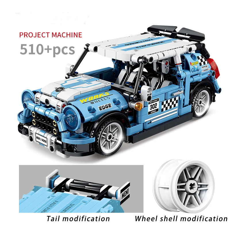 MOC 510pcs Classic City Pull Back Sports Racing Car Building Block Model High-Tech Vehicle Kid Toy Assembled DIY Bricks Gift
MOC 510pcs Classic City Pull Back Sports Racing Car Building Block Model High-Tech Vehicle Kid Toy Assembled DIY Bricks Gift
