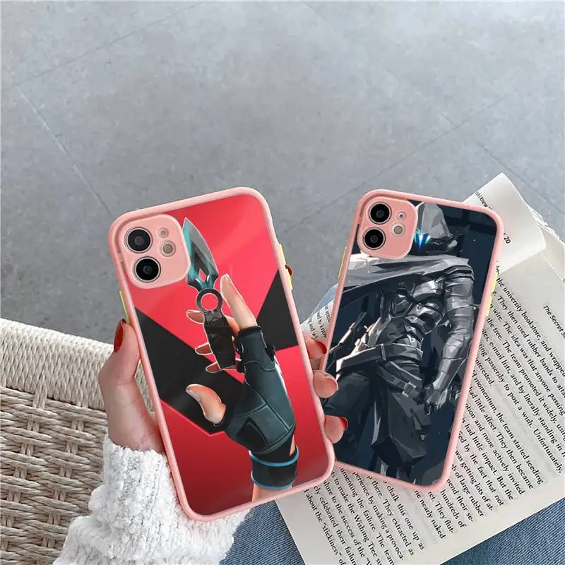 Valorant Phone Case For iPhone 12 11 Mini Pro XR XS Max 7 8 Plus X Matte transparent Pink Back Cover
Valorant Phone Case For iPhone 12 11 Mini Pro XR XS Max 7 8 Plus X Matte transparent Pink Back Cover