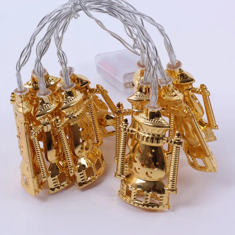 Muslim Ramadan Decoration Lamp Magic Lamp Golden Wrought Iron Oil Lamp Led Modeling Lamp String Eid Lighting
Muslim Ramadan Decoration Lamp Magic Lamp Golden Wrought Iron Oil Lamp Led Modeling Lamp String Eid Lighting