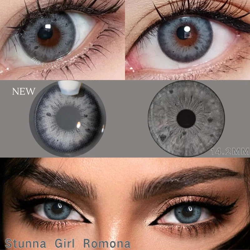 

Bio-essence 1 Pair Color Contact Lenses for Eyes Natural Brown Lenses Beauty Monet lense Blue Lenses Gray Eye Contact
