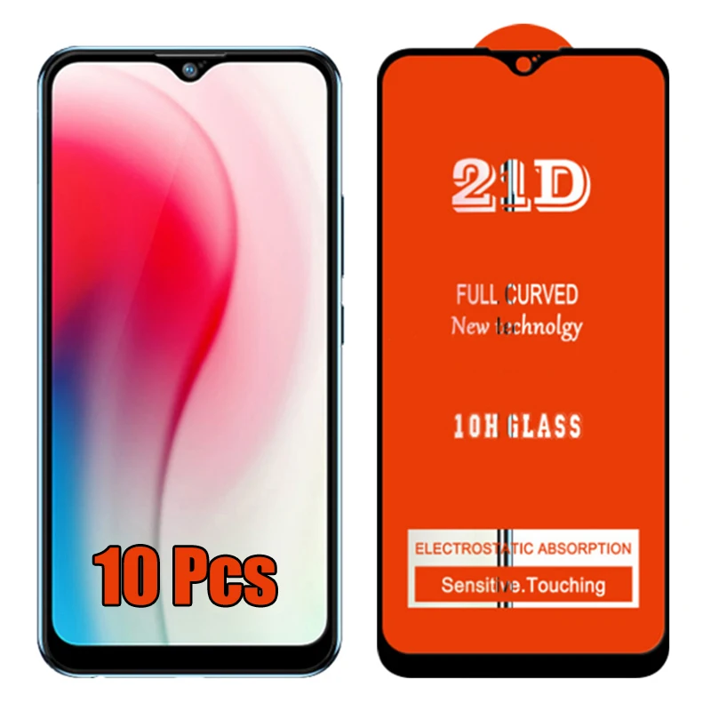 Закаленное стекло 21D с полным покрытием клея пленка для защиты экрана Xiaomi Redmi Note 10