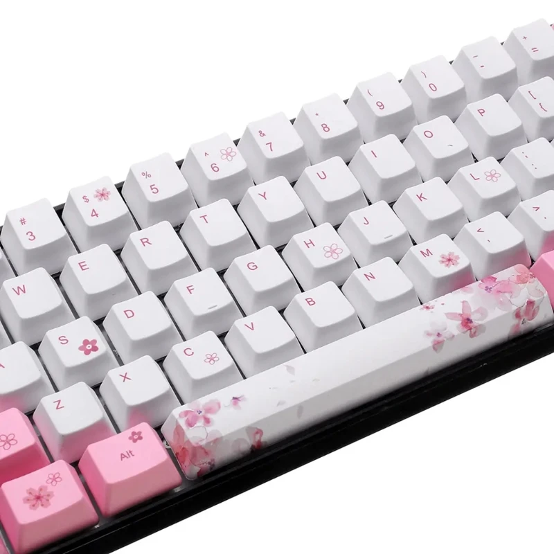 71 Keys OEM PBT Keycaps Full Set Mechanical Keyboard Keycaps PBT Dye-Sublimation Cherry Blossom Keycaps
71 Keys OEM PBT Keycaps Full Set Mechanical Keyboard Keycaps PBT Dye-Sublimation Cherry Blossom Keycaps