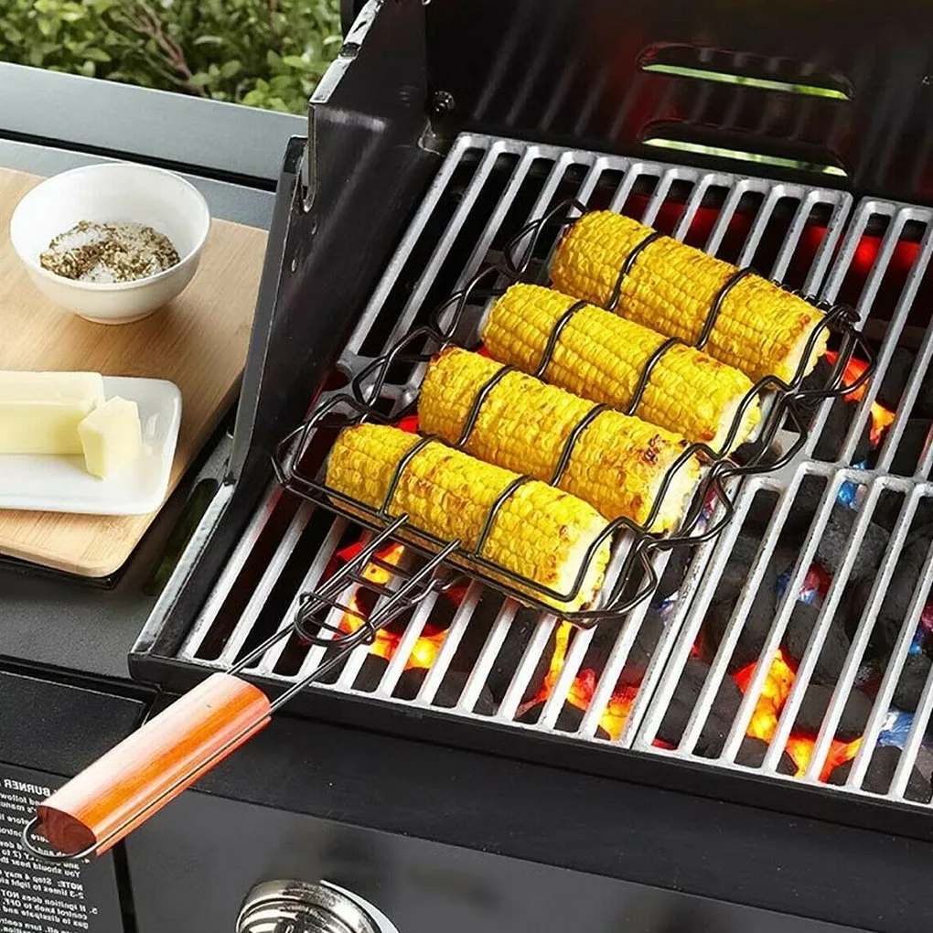 Grilled Corn Clamp Grilling Basket with Removable Handle Outdoor Grill Rack Tool
Grilled Corn Clamp Grilling Basket with Removable Handle Outdoor Grill Rack Tool