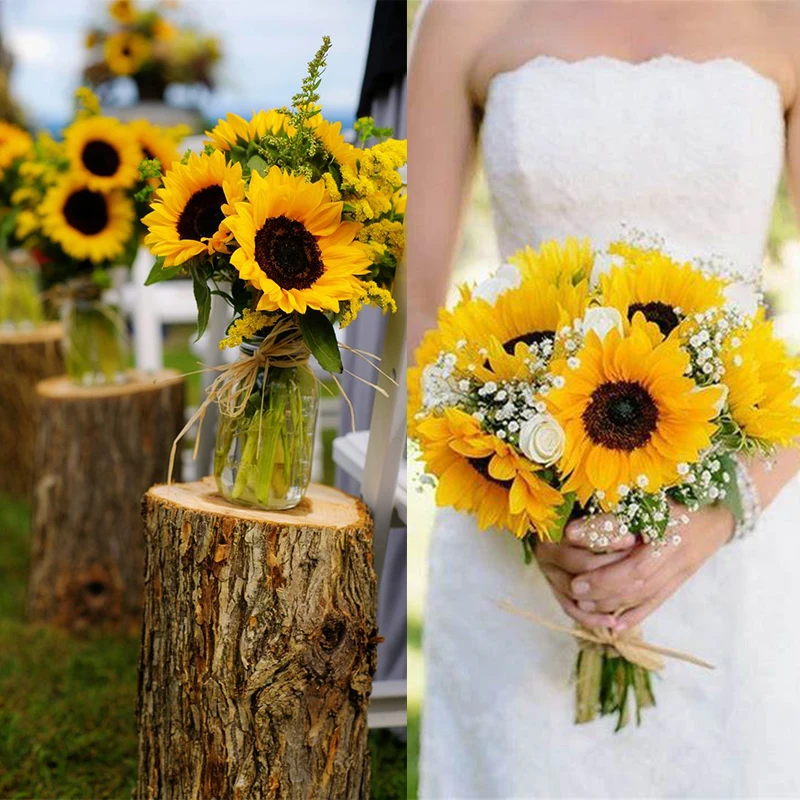 7Branch Artificial Sunflower Bouquet Silk Fake Sunflowers Arrangement Artificial Flower For Wedding Party Home Garden Decoration
7Branch Artificial Sunflower Bouquet Silk Fake Sunflowers Arrangement Artificial Flower For Wedding Party Home Garden Decoration