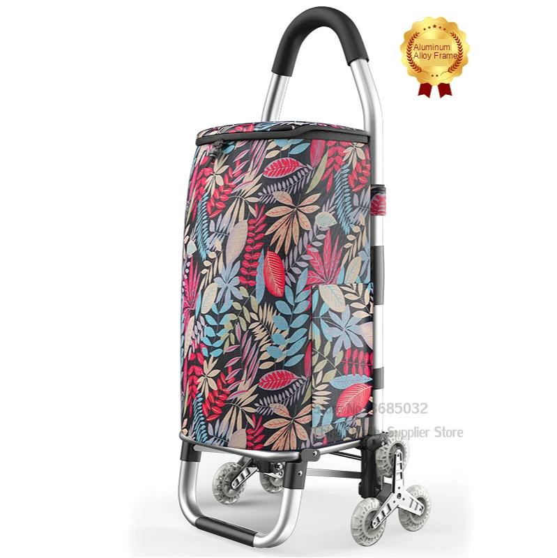 36L Folding Home Trolley Portable Aluminum Stair Climbing Cart with Oxford Cloth Bag Portable Shopping Trolleycart for Elder
36L Folding Home Trolley Portable Aluminum Stair Climbing Cart with Oxford Cloth Bag Portable Shopping Trolleycart for Elder