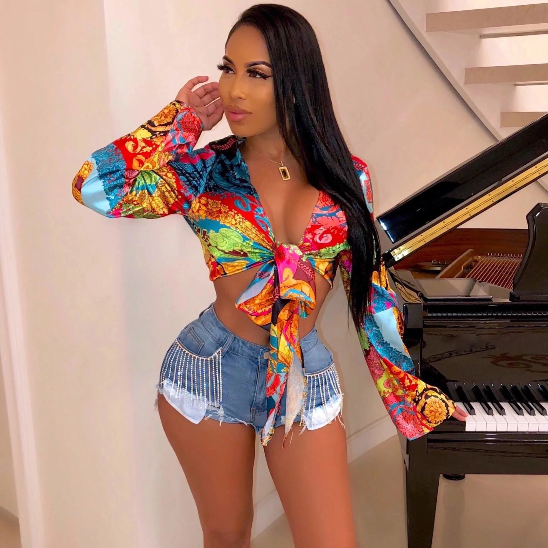 Women Tops Blouse New Arrival Polyester Vadim Korean Zanzea Women's Shirt Color Contrast Sexy Long-sleeved Low-cut Strapless
Women Tops Blouse New Arrival Polyester Vadim Korean Zanzea Women's Shirt Color Contrast Sexy Long-sleeved Low-cut Strapless