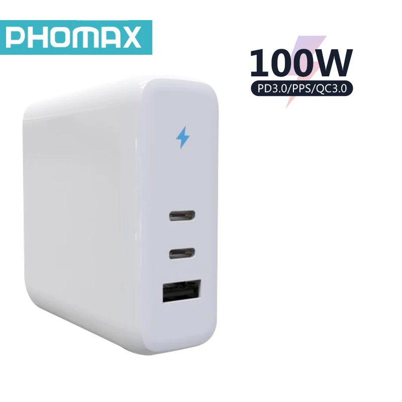 PHOMAX PD 100 вт адаптер питания GaN US USB разъем быстрое зарядное устройство для iPhone Huawei Xiaomi Huawei 
PHOMAX PD 100 вт адаптер питания GaN US USB разъем быстрое зарядное устройство для iPhone Huawei Xiaomi Huawei