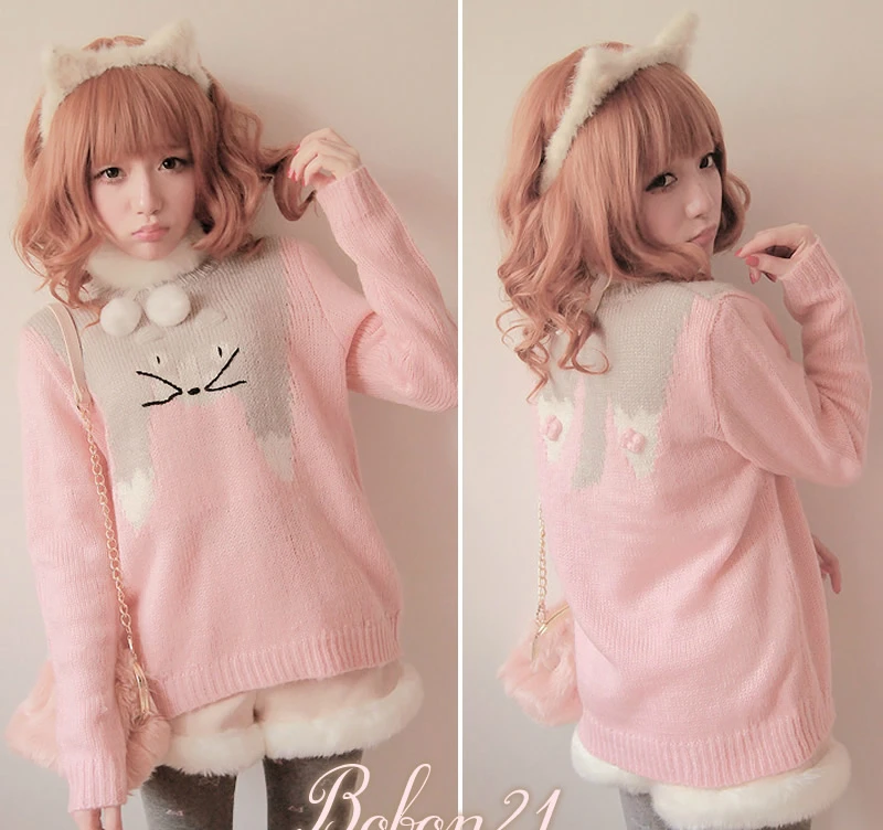 Princess sweet lolita sweater Bobon21 winter new arrival small totoro soft fenfen sweater t0950 lolita clothing
Princess sweet lolita sweater Bobon21 winter new arrival small totoro soft fenfen sweater t0950 lolita clothing