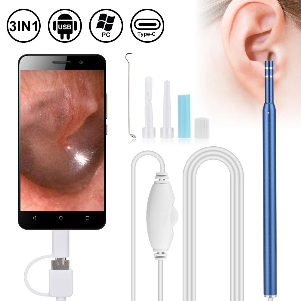 Эндоскоп для чистки ушей Android Телефон ПК Отоскоп 3 в 1 USB HD Визуальная ушная ложка 5,5 мм Мини-камера Earpicker Инструмент для удаления ушной серы
Эндоскоп для чистки ушей Android Телефон ПК Отоскоп 3 в 1 USB HD Визуальная ушная ложка 5,5 мм Мини-камера Earpicker Инструмент для удаления ушной серы