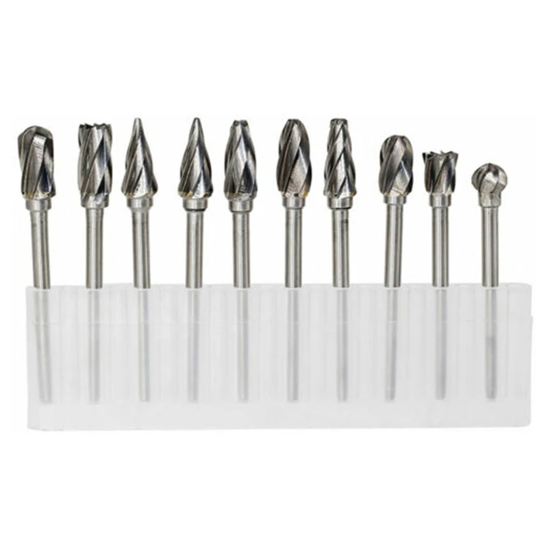 10x Silver Carbide Burr Set Aluma Cut Carbide Rotary Burrs For Grinding Aluminum
10x Silver Carbide Burr Set Aluma Cut Carbide Rotary Burrs For Grinding Aluminum